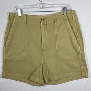 Faherty Surplus Shorts Women's 31‎ Beige Stretch Buckle Back Cotton Casual Beach